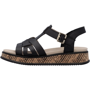 Sapatos Mulher Sandálias Rieker 255991 Preto