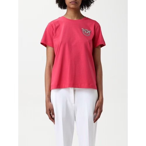 Textil Mulher T-shirts e Pólos Pinko 103320A2G7 Vermelho