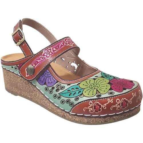 Sapatos Mulher Tamancos Laura Vita Facscineo 0321 Castanho