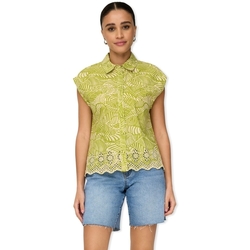 Textil Mulher Tops / Blusas Only Camisa Lou Life - Caming Gear/Unamedle Verde