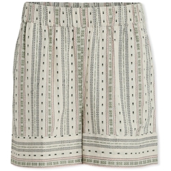Textil Mulher Shorts / Bermudas Vila Calções Senso New - Birch Embroidery Bege