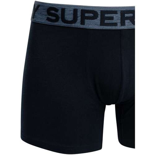 Superdry 3 Packs de cuecas Boxer de algodão orgânico Azul