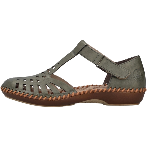Sapatos Mulher Sandálias Rieker 257408 Cinza