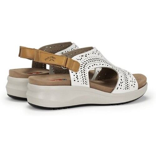 Fluchos SANDALIAS DE PIEL BLANCAS DE HORMA ANCHA  STREET F2007 Branco
