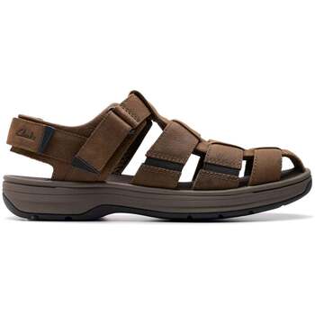 Sapatos Homem Sandálias Clarks Saltway Cove Castanho