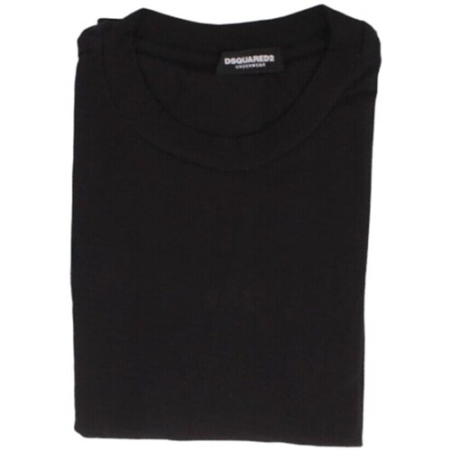 Textil Homem T-Shirt mangas curtas Dsquared D9M3S5930 Preto