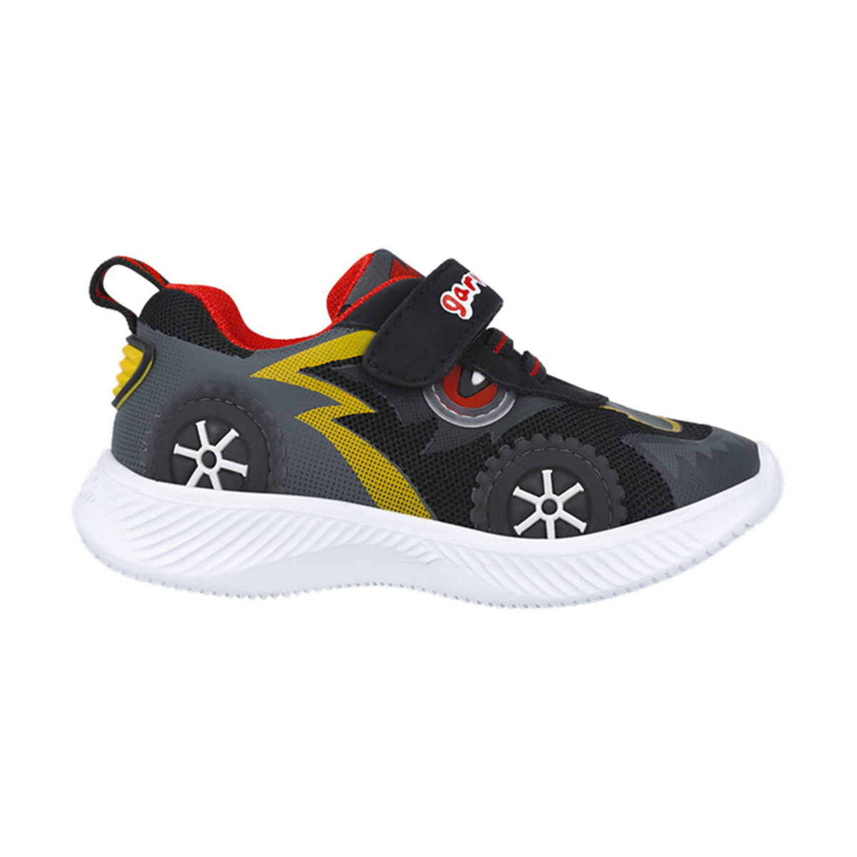 Sapatos Rapaz Sapatilhas Garvalin 252800 Tênis de corrida com luz meninos PRETO_A054