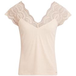 Textil Mulher T-shirts e Pólos Morgan  Bege