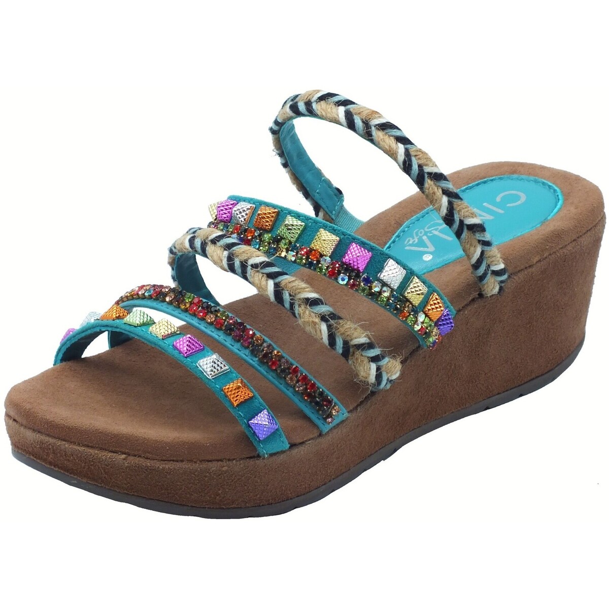 Sapatos Mulher Sandálias Cinzia Soft IT1041 Turquoise Azul