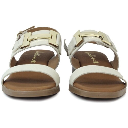 Oh My Sandals SANDALIAS CONFORT DE PIEL BEIGE TACÓN BAJO APLAUSO 606 Multicolor