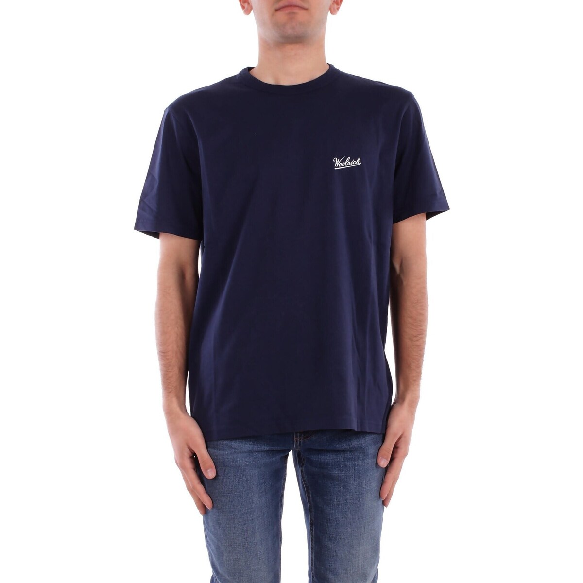 Textil Homem T-Shirt mangas curtas Woolrich CFWOTE0144MRUT2926 Azul