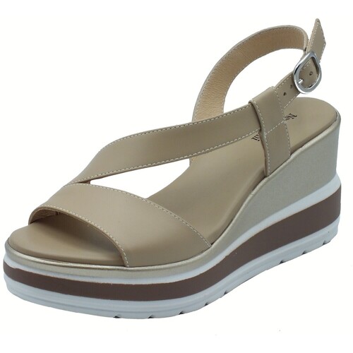 Sapatos Mulher Sandálias NeroGiardini E513520D Tamigi Bege