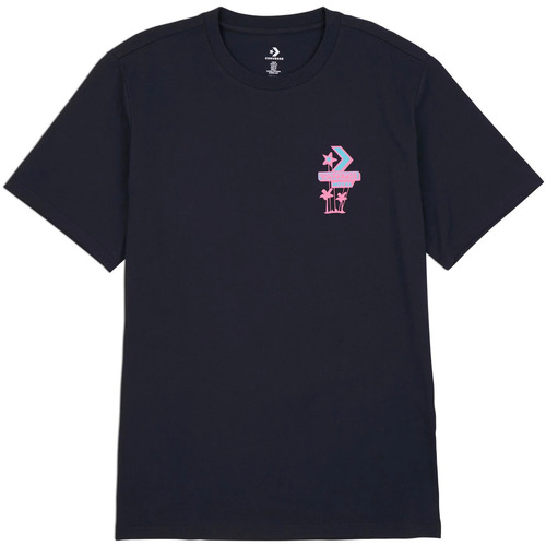 Textil Homem Camisas mangas curtas Converse MOTEL T-SHIRT Azul