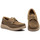 Sapatos Homem Sapato de vela Route 83 |Sapatos de barco em pele castanha| Homem Cáqui