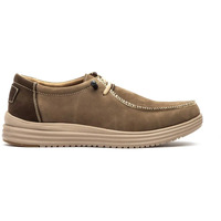 Sapatos Homem Slip on Route 83 |Sapatos casuais em pele castanha | Homem Cáqui