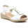 Sapatos Mulher Sandálias Cbp - Conbuenpie CBP : Sandálias de conforto em pele branca : Mulher Branco