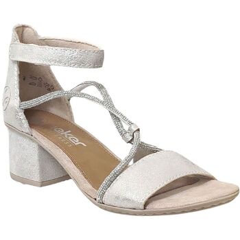 Sapatos Mulher Sandálias Rieker 64654 Prata