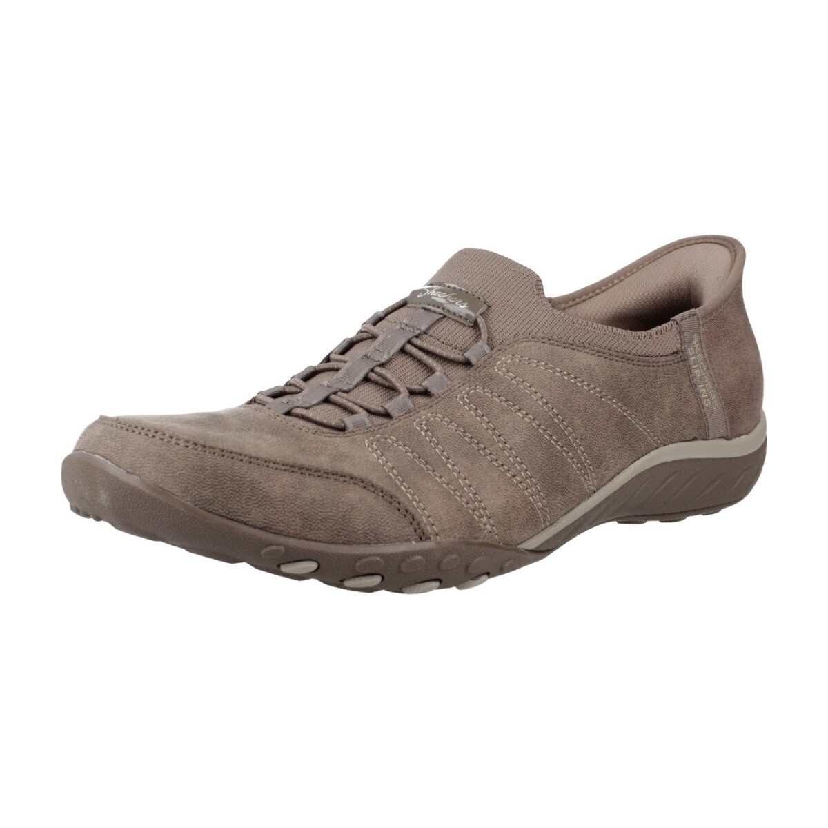 Sapatos Mulher Sapatilhas Skechers BREATHE-EASY - HOME SLIP-INS Bege