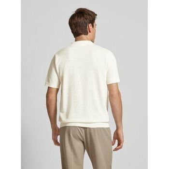 Selected 16090124 LAKE LINEN POLO-EGRET Bege