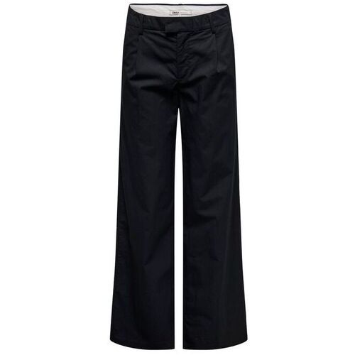 Textil Mulher Calças Only 15334261 CARRIE-BLACK Preto
