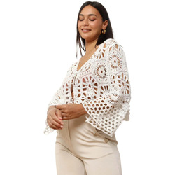 Textil Mulher Casacos de malha La Modeuse 75131_P177548 Branco