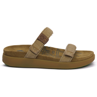 Sapatos Mulher Chinelos Satorisan SUNKACHINA KAE LINEN KHAKI Verde