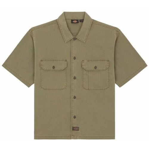 Textil Homem Camisas mangas comprida Dickies UNIONVILLE WORK SHIRT DK0A4Z7Q-MGR1 MILITARE Cinza