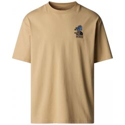 Textil T-shirts e Pólos The North Face NF0A8C4DLK51 UNISEX MOUNTAIN TEE-KHAKI Bege