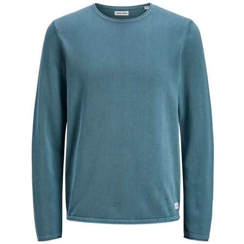 Textil Homem camisolas Jack & Jones 12174001 LEO-OCEANVIEW Azul