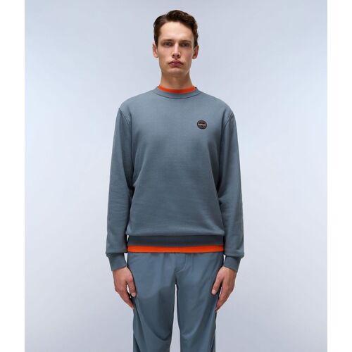 Textil Homem camisolas Napapijri B-BADGE NP0A4IC6-G1Y1 STORMY WEAT Cinza