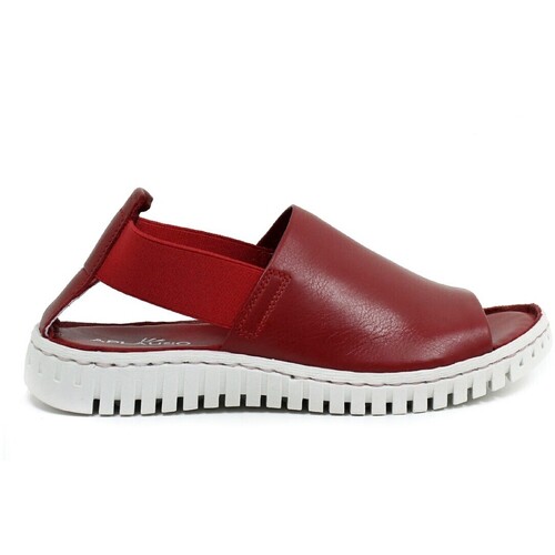 Sapatos Mulher Sandálias Aplauso SANDALIAS FLEXIBLES DE PIEL  SAVANA 1124302 ROJO Vermelho
