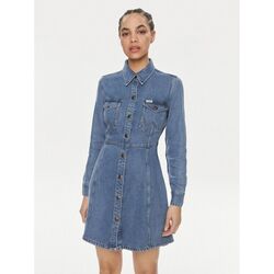 Textil Mulher Vestidos Wrangler 112350340-PARTNERS Azul