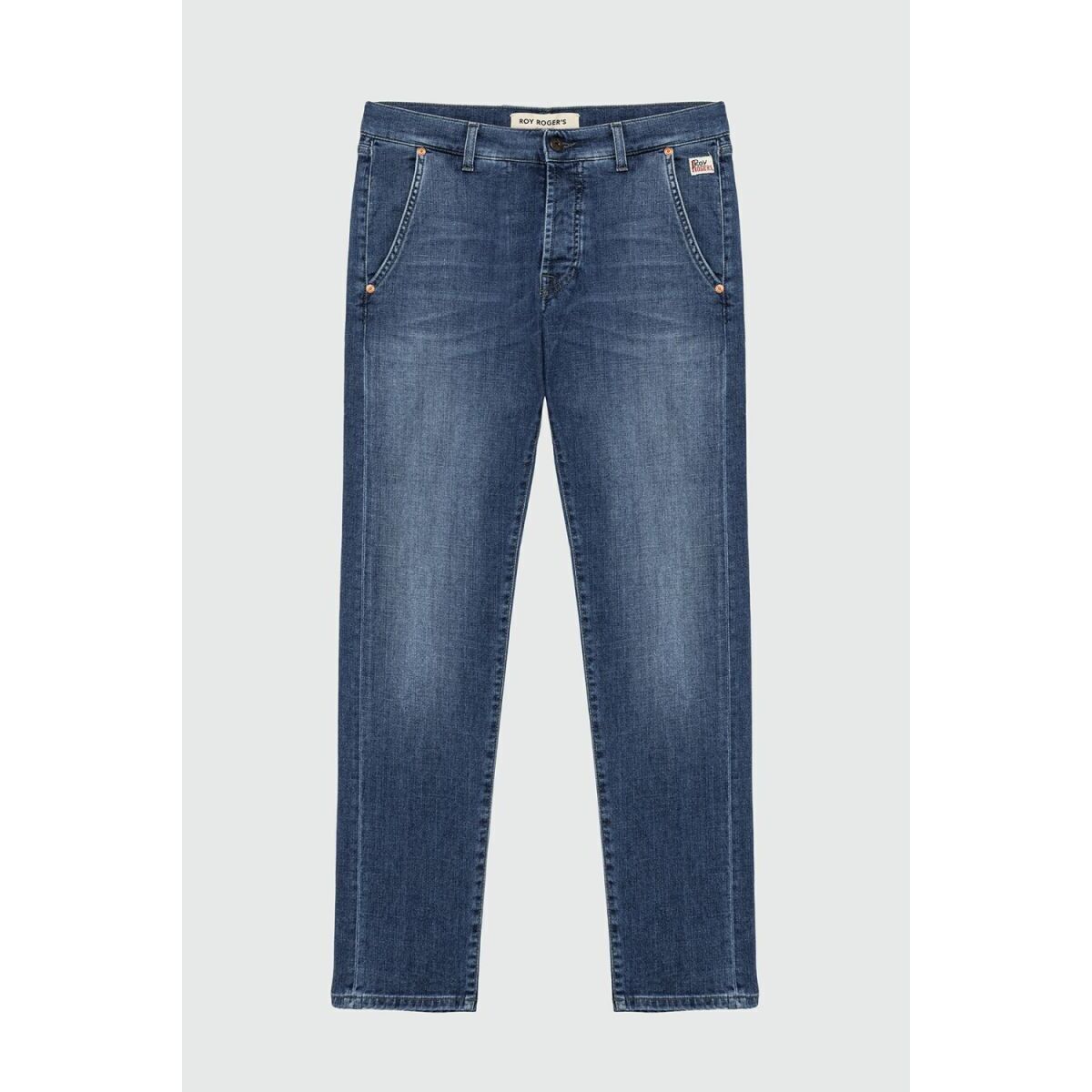 Textil Homem Calças de ganga Roy Rogers NEW ELIAS RRU006 - D598A048-C0999 PAUL DENIM Azul