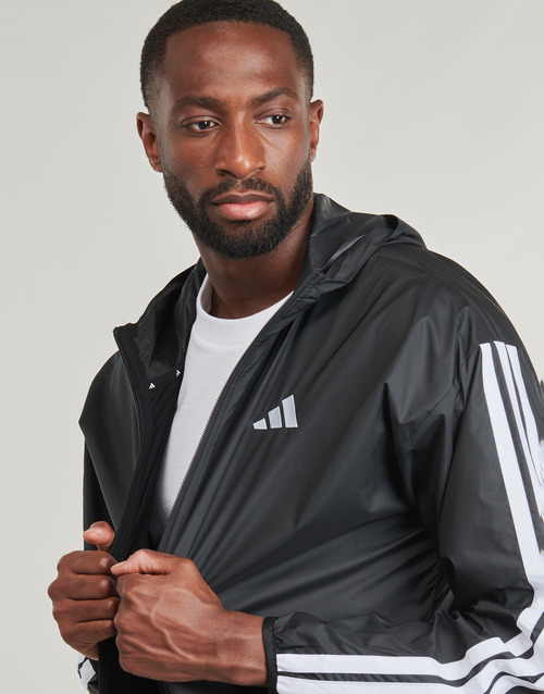 Adidas Sportswear Essentials 3-Stripes Windbreaker Preto