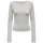 Textil Mulher T-shirt mangas compridas Only 15336321 Cinza