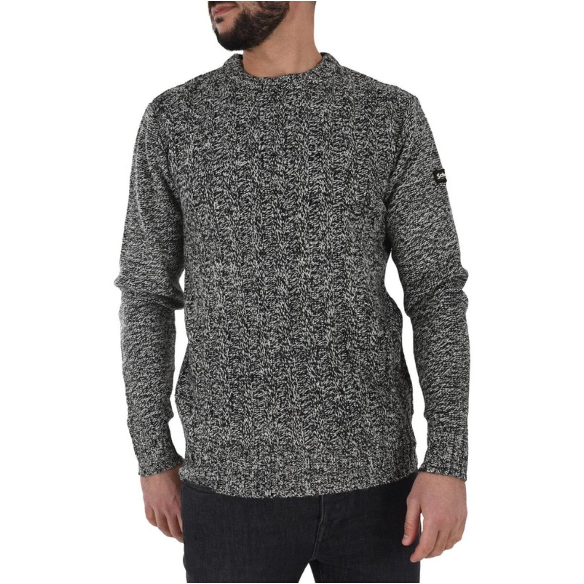 Textil Homem camisolas Schott PLDALLAS Preto