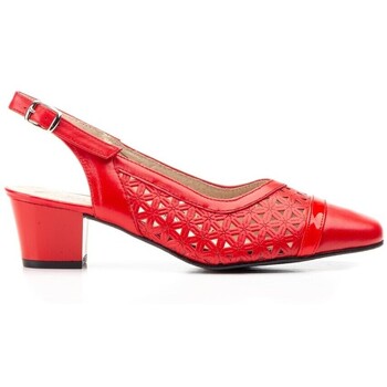 Sapatos Mulher Escarpim Cbp - Conbuenpie Sapatos de couro vermelho com salto da CBP Vermelho