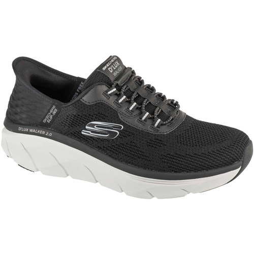 Sapatos Homem Sapatilhas Skechers Slip-ins: D'Lux Walker 2.0 - Rezinate Preto