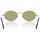 Relógios & jóias Homem óculos de sol Ray-ban OVAL UNISEX 0RB3547 001/4E Ouro
