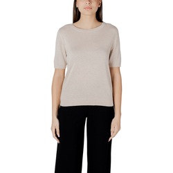 Textil Mulher camisolas Street One LTD_QR_sweater half-sleeve 303225 Bege