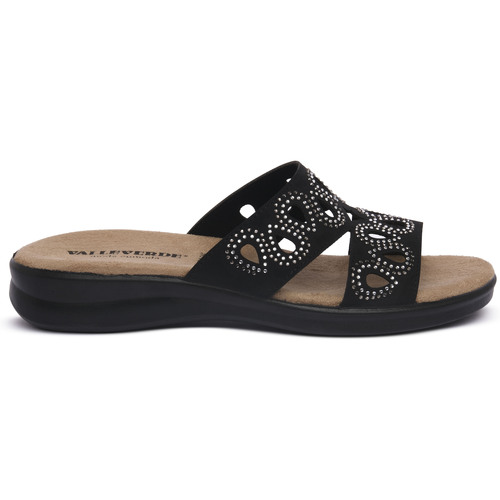 Sapatos Mulher Chinelos Valleverde NERO Preto