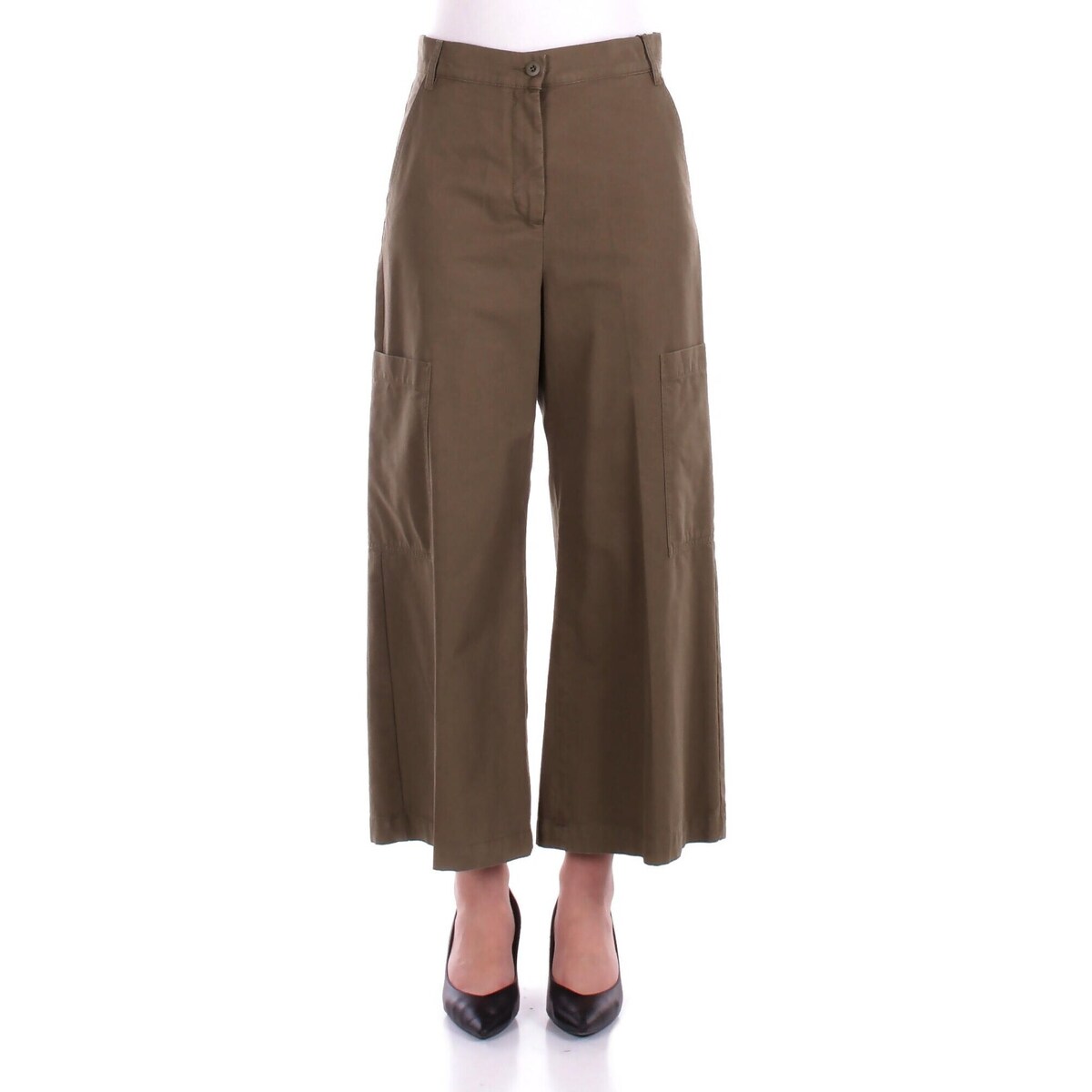 Textil Mulher Calça com bolsos Max Mara QUIZ Verde