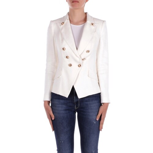 Textil Mulher Casacos/Blazers Elisabetta Franchi GI16252E2 Bege