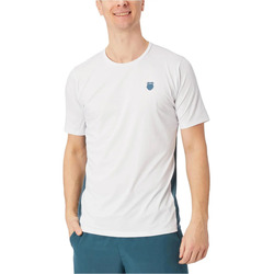 Textil Homem T-Shirt mangas curtas K-Swiss CAMISETA HYPERCOURT MIX MELANGE CREW Branco