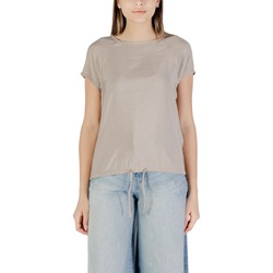 Textil Mulher Tops / Blusas Street One mat-mix shirt 323139 Bege