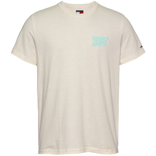 Textil Homem T-Shirt mangas curtas Tommy Jeans DM0DM21863 Branco