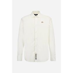 Textil Homem Camisas mangas comprida La Martina MAC002 PP483-00001 OPTIC WHITE Branco