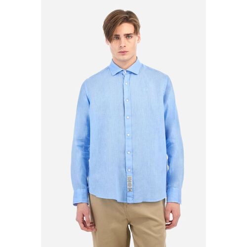 Textil Homem Camisas mangas comprida La Martina MAC007 TL144-07220 VISTA BLUE Azul