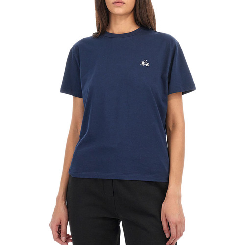 Textil Mulher T-shirts e Pólos La Martina CCWR03 JS206-07017 NAVY Azul
