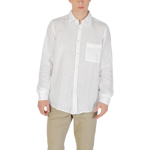 Textil Homem Camisas mangas comprida BOSS Relegant_6_M 10267858 01 50537381 Branco